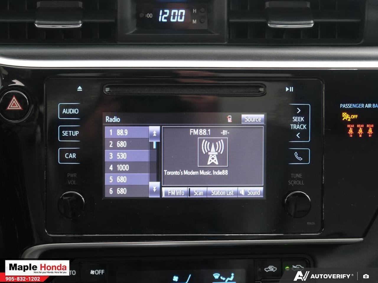 2018 Toyota Corolla Power Windows| Power Locks| Sunroof| Heated Seats| Photo