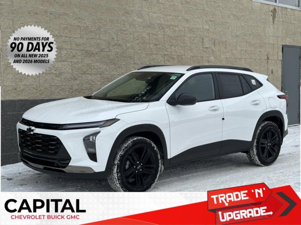 This Chevrolet Trax delivers a Turbocharged Gas 3-Cyl 1.2L/ engine powering this Automatic transmission. TRANSMISSION, 6-SPEED AUTOMATIC (STD), LPO, FRONT AND REAR SPLASH GUARDS, CUSTOM MOULDED, ENGINE, ECOTEC 1.2L TURBO DOHC DI WITH VARIABLE VALVE TIMING (VVT) (137 hp [102 kW] @ 5000 rpm, 162 lb-ft of torque [219 N-m] @ 2500 rpm) (STD).* This Chevrolet Trax Features the Following Options *ENGINE BLOCK HEATER, ACTIV PREFERRED EQUIPMENT GROUP Includes Standard Equipment, Wireless Apple CarPlay/Wireless Android Auto, Wipers, front intermittent, variable speed, Wiper, rear, intermittent, Windows, power rear, express down, Window, power, front passenger with express down, Window, power, driver with express down, Wi-Fi Hotspot capable (Terms and limitations apply. See onstar.ca or dealer for details.), Wheels, 18 (45.7 cm) Black-painted aluminum.* Visit Us Today *A short visit to Capital Chevrolet Buick GMC Inc. located at 13103 Lake Fraser Drive SE, Calgary, AB T2J 3H5 can get you a reliable Trax today!