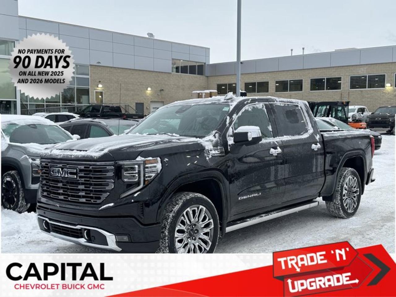 This GMC Sierra 1500 delivers a Turbocharged Diesel I6 3.0L/183 engine powering this Automatic transmission. TRANSMISSION, 10-SPEED AUTOMATIC WITH ELECTRONIC PRECISION SHIFT, ELECTRONICALLY CONTROLLED with overdrive, tow/haul mode and steering column paddle shifters. Includes Cruise Grade Braking and Powertrain Grade Braking, REAR AXLE, 3.23 RATIO, PREMIUM FLOOR LINERS WITH REMOVABLE CARPET INSERT, FRONT.*This GMC Sierra 1500 Comes Equipped with These Options *LPO, GMC MULTIPRO TAILGATE STEP LIGHTS (dealer-installed), LPO, BODY COLOUR WHEEL ARCH MOULDINGS (dealer-installed), GVWR, 7200 LBS. (3266 KG), ENGINE, DURAMAX 3.0L TURBO-DIESEL I6 (305 hp [227 kW] @ 3750 rpm, 495 lb-ft of torque [671 Nm] @ 2750 rpm) (Includes (KW5) 220-amp alternator and (K05) engine block heater.), DENALI ULTIMATE PREFERRED EQUIPMENT GROUP includes standard equipment, 3 YEARS SIRIUSXM, Wireless, Apple CarPlay / Wireless Android Auto, Wireless Charging, Wipers, front rain-sensing, Windows, power rear, express down.* Stop By Today *Youve earned this- stop by Capital Chevrolet Buick GMC Inc. located at 13103 Lake Fraser Drive SE, Calgary, AB T2J 3H5 to make this car yours today!