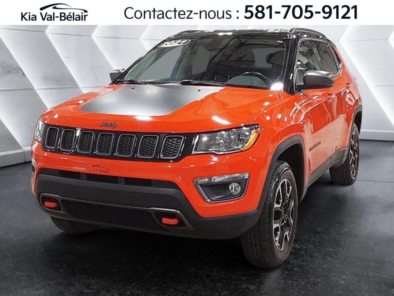 Used 2021 Jeep Compass TRAILHAWK *4X4 *CUIR *CAMÉRA *CARPLAY *SIÈGES/VOLANT CHAUFF for sale in Québec, QC