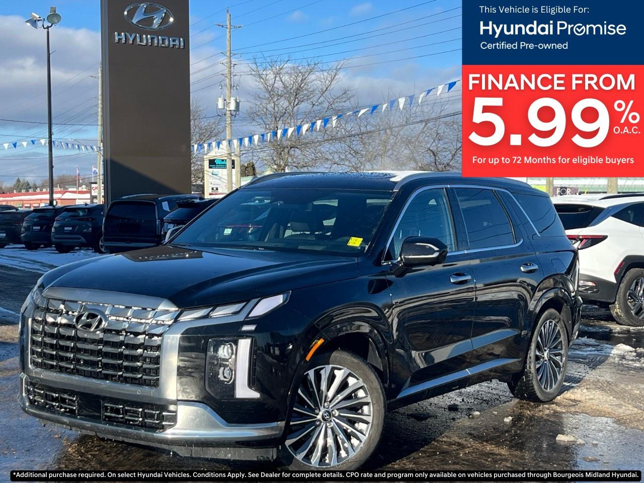 Used 2024 Hyundai PALISADE Ultimate Calligraphy 7-Passenger AWD for sale in Midland, ON