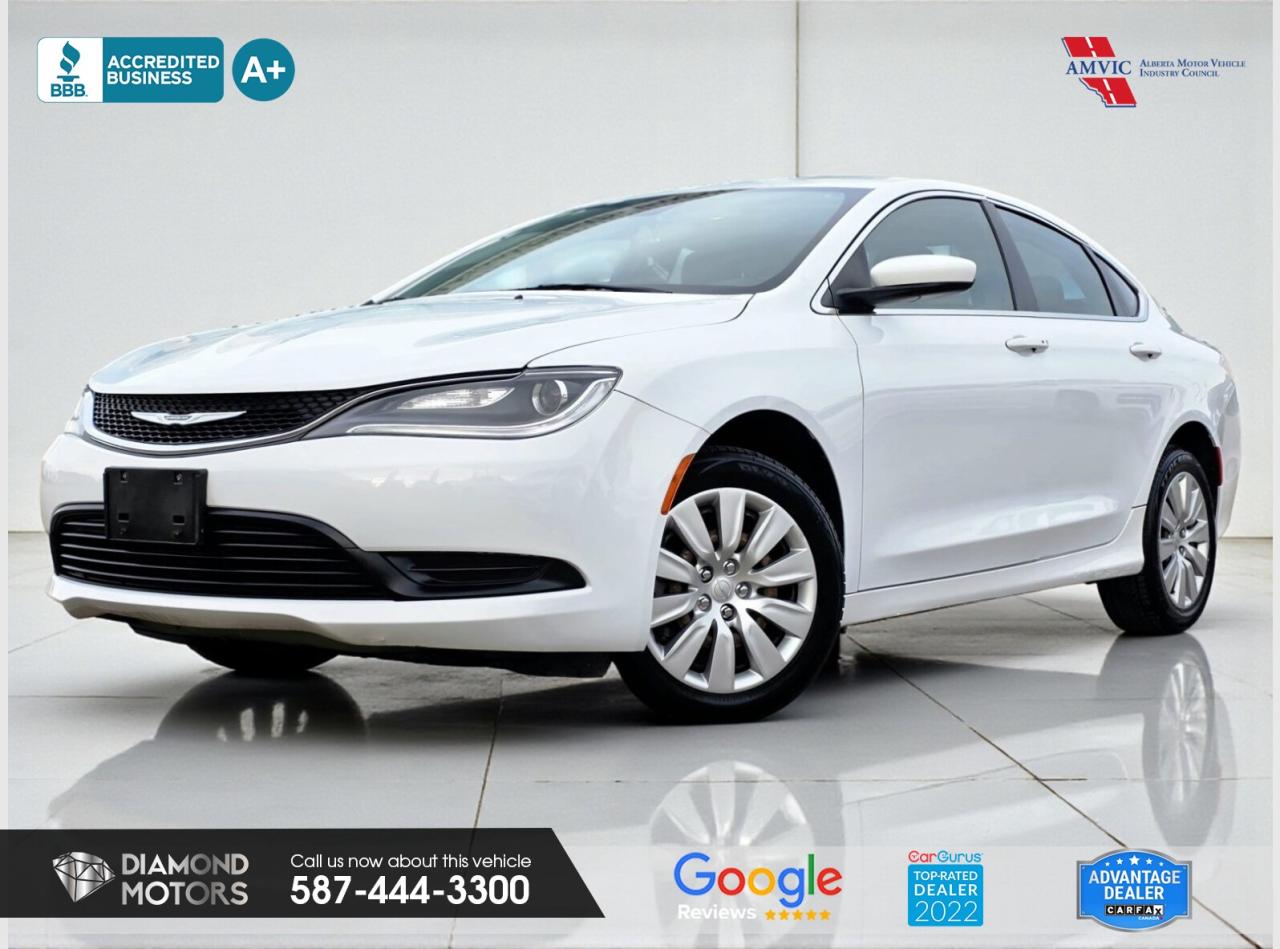 Just Arrived 2016 Chrysler 200 LX White has 119,371 KM on it. 2.4L 4 Cylinder Engine engine, Front-Wheel Drive, Automatic transmission, 5 Seater passengers, on special price for $11,900.00. <br/> <br/> <br/> Book your appointment today for Test Drive. We offer contactless Test drives & Virtual Walkarounds. Stock Number: 25293 <br/> Disclosure: This vehicle was previously registered in BC. Vehicle has passed all required inspections in Alberta. <br/> The vehicle was in need of repairs as a result of an incident or collision that cost more than $3,000 including parts and labour. <br/> At Diamond Motors, we are dedicated to providing you with an outstanding car-buying experience, offering quality pre-owned vehicles at prices that fit your budget. Our transparent and honest approach means you can expect straightforward guidance without any high-pressure sales tactics. We believe in building lasting relationships with our customers by offering personalized service tailored to your needs. From the moment you step onto our lot, our team is here to support you every step of the way, ensuring you leave confident in your decision. Trust, integrity, and customer satisfaction are the foundation of everything we do. <br/> <br/> <br/> Why choose us? <br/> <br/> Certified Pre-Owned Vehicles <br/> Family Owned & Operated <br/> Finance Available <br/> Extended Warranty <br/> Vehicles Priced to Sell <br/> No Pressure Environment <br/> Inspection & Carfax Report <br/> Professionally Detailed Vehicles <br/> Full Disclosure Guaranteed <br/> AMVIC Licensed <br/> BBB Accredited Business <br/> CarGurus Top-rated Dealer 2022 & 2024 <br/> <br/> <br/> Phone to schedule an appointment @ 587-444-3300 or simply browse our inventory online www.diamondmotors.ca or come and see us at our location at <br/> 3403 93 street NW, Edmonton, T6E 6A4 <br/> <br/> <br/> To view the rest of our inventory: <br/> www.diamondmotors.ca/inventory <br/> <br/> <br/> This dealership provides all required disclosures in accordance with AMVIC regulations. A completed Mechanical Fitness Assessment and its associated inspection work order will be supplied with every vehicle. A Carfax (or equivalent) vehicle history report will also be provided, including available information on previous damage, accident history, stolen or salvage status, and jurisdictional records. <br/> Customers are encouraged to review all vehicle features, options, and equipment for accuracy prior to purchase. <br/>