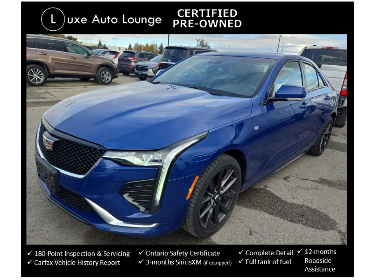 2021 Cadillac CT4 Sport AWD, BOSE, LEATHER, SUNROOF, MASSAGE SEATS!
