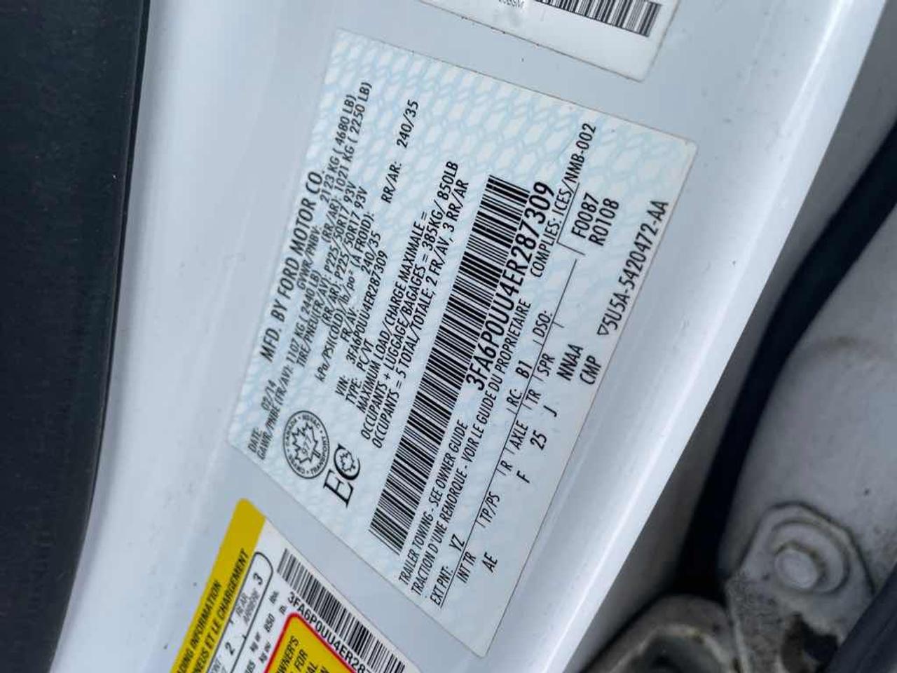 2014 Ford Fusion S Hybrid Photo