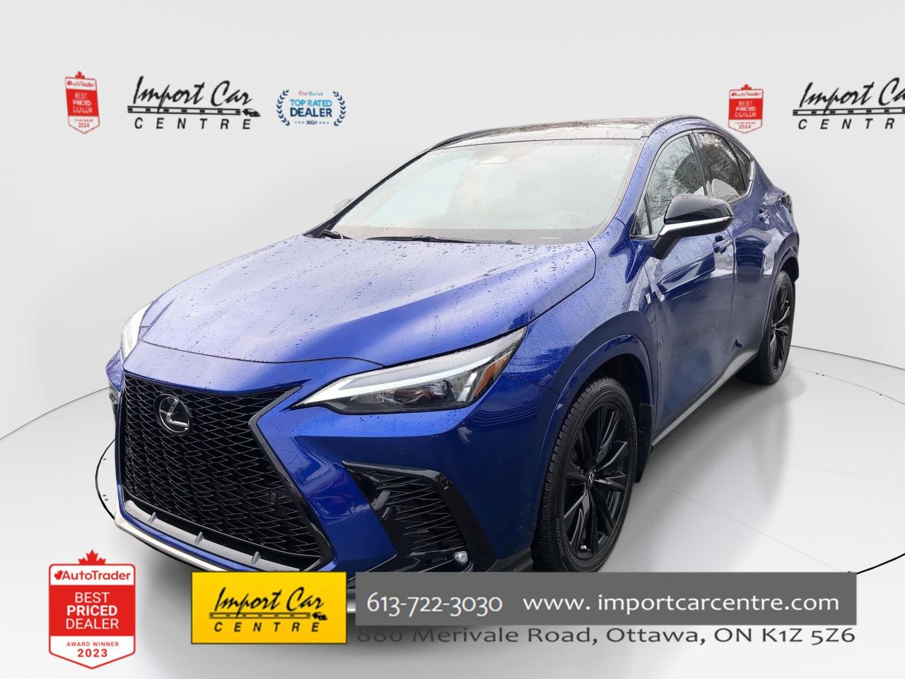 Used 2024 Lexus NX 350 FSPORT 2, LEATHER, ROOF, NAVI, HTD. SEATS & STEER. for sale in Ottawa, ON