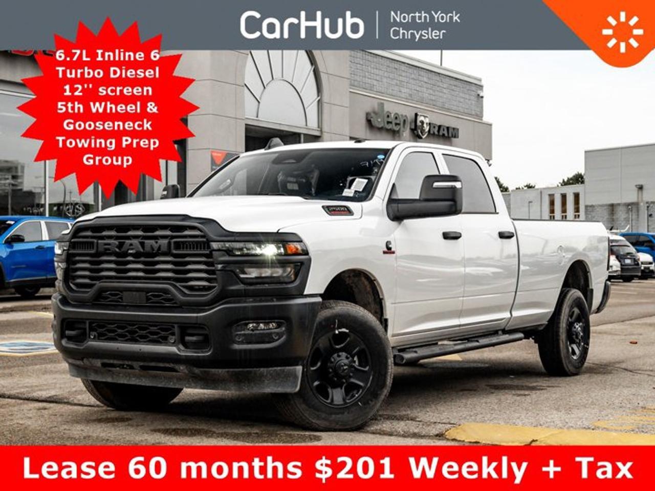 Lease 60 months $201 Weekly + Tax

Due On Delivery $5,472

Only 60 km! This Ram 2500 boasts a Intercooled Turbo Diesel I-6 6.7 L/408 engine powering this Automatic transmission. TRANSMISSION: 8-SPEED ZF POWERLINE AUTOMATIC, TRANSFER CASE SKID PLATE SHIELD.

 

This Ram 2500 Features the Following Options 
QUICK ORDER PACKAGE 24A -inc: Engine: 6.7L Cummins I-6 HO Turbo Diesel, Transmission: 8-Speed ZF Powerline Automatic , TRADESMAN LEVEL 1 EQUIPMENT GROUP -inc: Convenience Group, Radio: Uconnect 5 Nav, Auto-Dimming Rearview Mirror, Rear Power Sliding Window, Emergency Vehicle Alert System (EVAS), Tinted Acoustic Windshield, GPS Navigation, 4G LTE Wi-Fi Hot Spot, MOPAR Black Tubular Side Steps, Heated Exterior Mirrors, SiriusXM w/360L On-Demand Content, Anti-Spin Differential Rear Axle, Connected Travel & Traffic Services, Mirror Running Lights, Alexa Built-In, Carpet Floor Covering, Power Convex Aux Exterior Mirrors, Off-Road Info Pages, Trailer Tow Pages, 400-Watt Inverter, Disassociated Touchscreen Display, HD Radio, Power Fold Heated Telescopic Mirrors, Exterior Mirrors w/Turn Signals, Exterior Mirrors w/Courtesy Lamps, A/C w/Dual-Zone Auto Temp Control, 115-Volt Auxiliary Power Outlet - Front, Power Adjust Mirrors, Front & Rear Floor Mats, Park-Sense Front & Rear Park Assist, RADIO: UCONNECT 5 NAV, MOPAR FRONT & REAR ALL-WEATHER FLOOR MATS, MOPAR BLACK TUBULAR SIDE STEPS, IP-MOUNTED AUXILIARY SWITCHES -inc: Dash Pass-Thru Wire Circuits, GVWR: 4,490 KGS (9,900 LBS), ENGINE: 6.7L CUMMINS I-6 HO TURBO DIESEL -inc: Selective Catalytic Reduction (Urea), Dual 730-Amp Maintenance-Free Batteries, Cummins Turbo Diesel Badge, Heavy-Duty Engine Cooling, Diesel Exhaust Brake, Supplemental Heater, 3.42 Axle Ratio, Front Bumper Sight Shields, Capless Fuel-Filler, MOPAR Winter Front Grille Cover, GVWR: 4,622 kgs (10,190 lbs).
 Drive Happy with CarHub*** All-inclusive, upfront prices -- no haggling, negotiations, pressure, or games*** Purchase or lease a vehicle and receive a $1000 CarHub Rewards card for service.*** Purchase this vehicle fully online on CarHub websites  Transparency StatementOnline prices and payments are for finance purchases -- please note there is a $850 finance/lease fee. Cash purchases for used vehicles have a $2,350 surcharge (the finance price + $2,350), however cash purchases for new vehicles only have tax and licensing extra -- no surcharge. NEW vehicles priced at over $100,000 including add-ons or accessories are subject to the additional federal luxury tax. While every effort is taken to avoid errors, technical or human error can occur, so please confirm vehicle features, options, materials, and other specs with your CarHub representative. This can easily be done by calling us or by visiting us at the dealership. CarHub used vehicles come standard with 1 key. If we receive more than one key from the previous owner, we include them with the vehicle. Additional keys may be purchased at the time of sale. Ask your Product Advisor for more details. Payments are only estimates derived from a standard term/rate on approved credit. Terms, rates and payments may vary. Prices, rates and payments are subject to change without notice. Please see our website for more details.