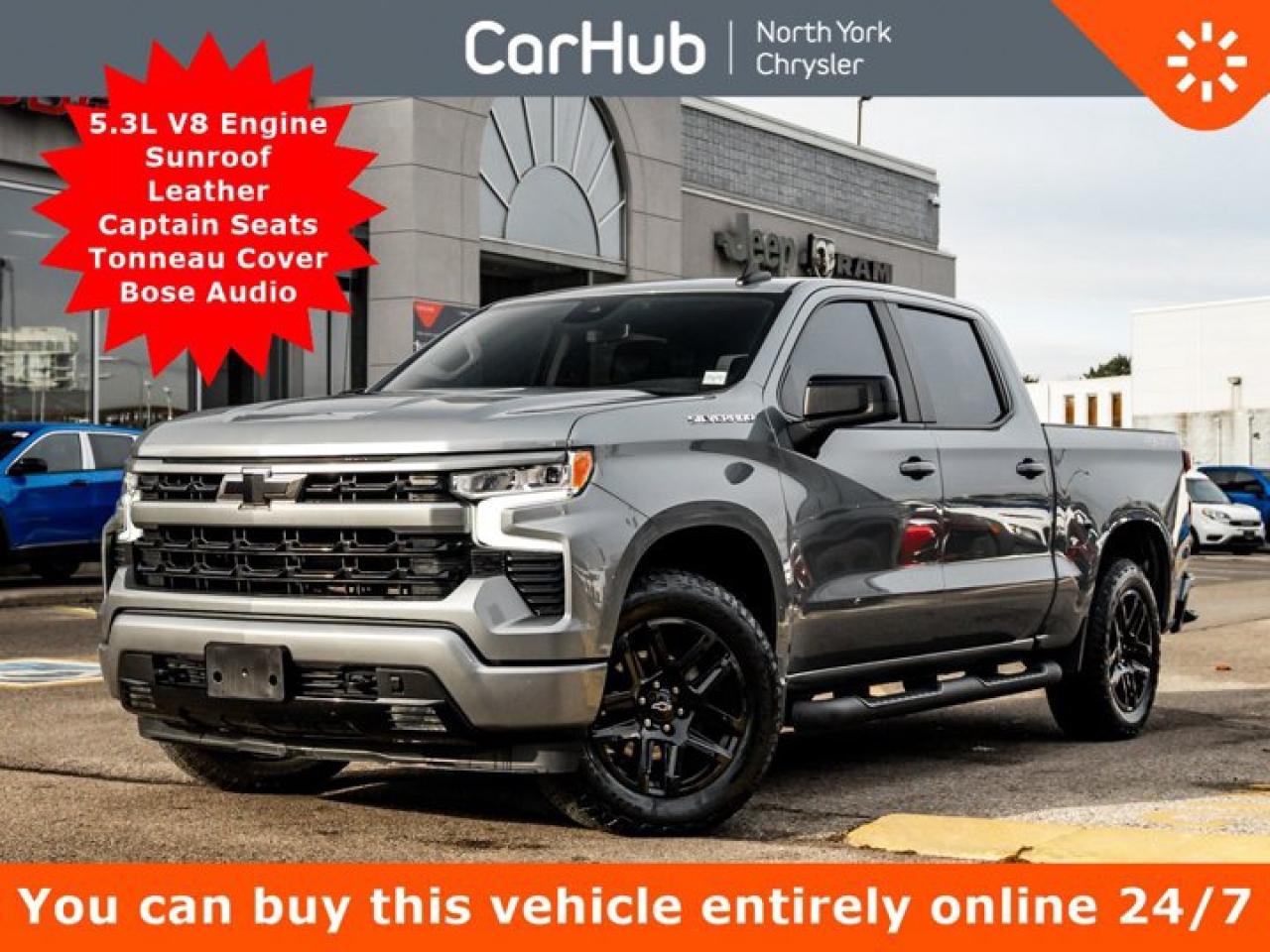 Used 2023 Chevrolet Silverado 1500 RST 147'' V8 Sunroof Leather Captain Seats Tonneau Cover for sale in Thornhill, ON
