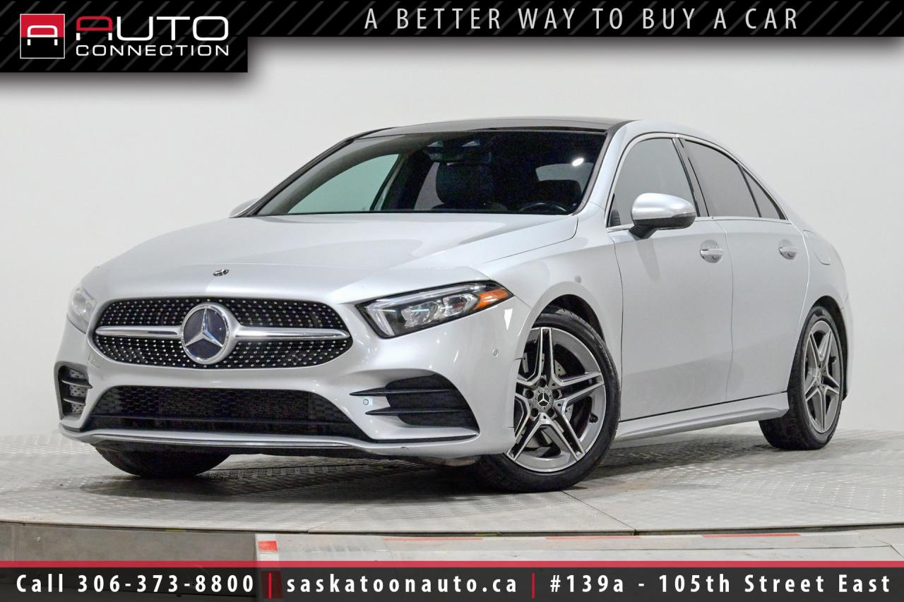 <p><span>Low Kilometers! - SK Vehicle - Exceptional Condition</span><span><br><br>This <b>2019 Mercedes-Benz A 220 4MATIC</b> delivers an impressive mix of luxury, performance, and technology in a sleek, compact package. Locally owned and with low kilometers, it stands out in Iridium Silver Metallic with AMG styling that gives it an unmistakably sporty edge. The 4MATIC all-wheel drive system and turbocharged 2.0L engine make every drive feel confident and engaging, whether cruising the city or tackling Saskatchewan winters. Inside, the cabin blends premium comfort with modern design - featuring heated ARTICO leather sport seats, a heated Nappa leather steering wheel, and ambient lighting with 64 customizable colours. The intuitive MBUX infotainment system with augmented reality navigation, Apple CarPlay, Android Auto, and wireless charging ensures you stay seamlessly connected wherever you go. A panoramic moonroof opens up the cabin beautifully, adding to the feeling of space and refinement. Safety and convenience are front and centre with features like Blind Spot Assist, Active Brake Assist, and PARKTRONIC with Active Parking Assist. Dual-zone climate control, KEYLESS-GO, and a digital instrument cluster elevate everyday driving with effortless sophistication. Sporty yet refined, this A 220 4MATIC embodies the precision, style, and innovation that define the Mercedes-Benz brand.<br><br></span><span></span><span>Key Features:</span><span><br></span><span><br>- All-Wheel Drive (AWD)<br>- AMG Equipment Line<br>- AMG Bodystyling on Front/Rear Aprons & Side Sill Panels<br>- Aluminum Line Interior Trim<br>- Heated Sport Seats<br>- Heated Nappa Leather Sport Steering Wheel<br>- Wireless Charging<br>- Apple CarPlay & Android Auto Capability<br>- MBUX Navigation Plus w/ Augmented Reality<br>- Panoramic Moonroof<br>- Active Parking Assist w/ PARKTRONIC<br>- Reversing Camera w/ Dynamic Guidelines<br>- Blind Spot Assist<br>- Traffic Sign Assist<br>- ATTENTION ASSIST<br>- Enhanced Active Brake Assist<br>- Rain-Sensing Windshield Wipers<br>- Heated Windshield Washer System<br>- THERMOTRONIC Dual-Zone Automatic Climate Control<br>- Digital Instrument Cluster w/ 7-Inch Display<br>- Touchpad w/ Haptic Feedback<br>- Ambient Interior Lighting (64 Colours)<br>- LED High-Performance Headlamps<br>- LED Tail Lamps<br>- SiriusXM Satellite Radio<br>- Driver & Passenger Seat Memory Settings<br>- Power-Folding Auto-Dimming Exterior Mirrors<br>- KEYLESS-GO & HANDS-FREE ACCESS<br>- Sport Direct-Steer System<br>- Lowered Comfort Suspension<br>- 18-Inch AMG 5-Twin-Spoke Light-Alloy Wheels<br>- 2.0L Turbo 4-Cylinder Engine<br><br><b>Exterior Colour:</b> Iridium Silver Metallic<br><b>Interior Colour:</b> Black ARTICO Leather<br><br><b>Vehicle Specifications:</b> </span><a href=https://www.autotrader.ca/research/mercedes-benz/a-class/2019/?srsltid=AfmBOorriCOzjZ9CUjAMW3W1Ij05I1NTPNgt1vRh7mFrjJzXrMHRxU_g target=_blank><span>https://www.autotrader.ca/research/mercedes-benz/a-class/2019/?srsltid=AfmBOorriCOzjZ9CUjAMW3W1Ij05I1NTPNgt1vRh7mFrjJzXrMHRxU_g</span></a><span><br><br></span><span>Unlock a full year of exclusive VIP benefits with your purchase! Enjoy 20% off labour, 25% off tires, free windshield stone chip repairs, and so much more. Visit saskatoonauto.ca for all the details.<br></span><span><br>Honesty Pricing eliminates the haggle hassle by providing you with our lowest possible selling price up front. In fact, it is the lowest price in our market, and we will prove it by disclosing a comprehensive market report of what our competitors are selling similar vehicles for.<br></span><span><br>This vehicle meets our Diamond Certification standard, which begins by selecting only premium quality vehicles and subjecting them to a much more comprehensive inspection process than typical dealerships use. Diamond Certified ensures a clean history, exceptional appearance and problem-free operation.<br></span><span><br>At Saskatoon Auto Connection we sell pre-owned automobiles the way we would like to buy them ourselves. Since 2008, we have been dedicated to providing the highest level of integrity and transparency in our industry, in combination with the highest quality vehicles at the most competitive prices in Saskatchewan. Our friendly staff is ready to positively redefine your expectations of the pre-owned automobile space.</span><span></span></p>