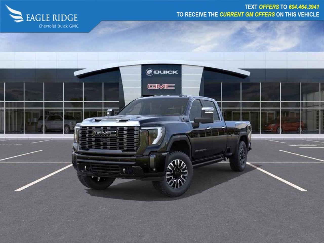 New 2026 GMC Sierra 3500 HD Denali Ultimate Navigation, heated seats, 4WD, 13.4 touchscreen with Google built-in, remote vehicle start, engine stop/start, auto-locking rear differential, automatic emergency braking, HD surround vision, lane kee for sale in Coquitlam, BC