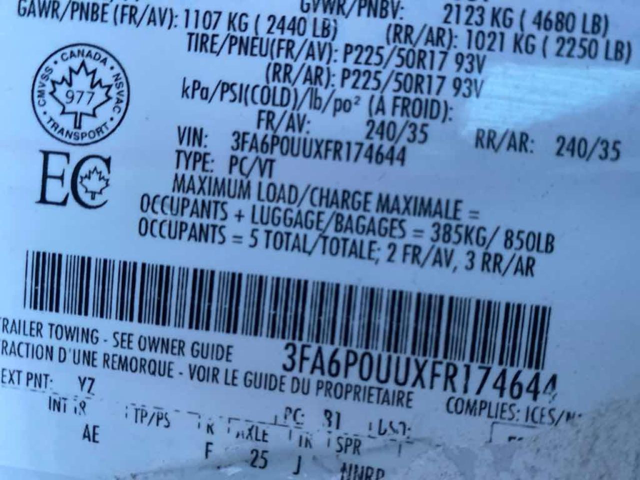 2015 Ford Fusion S Hybrid - Photo #13