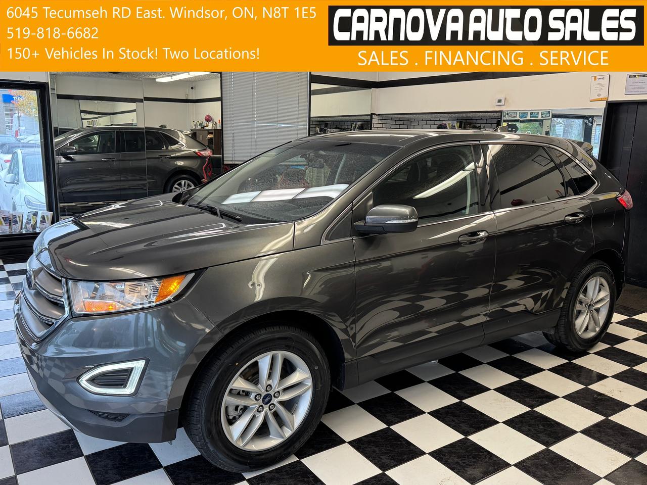 2018 Ford Edge SEL AWD+New Tires+Brakes+Camera+Heated Seats Photo0