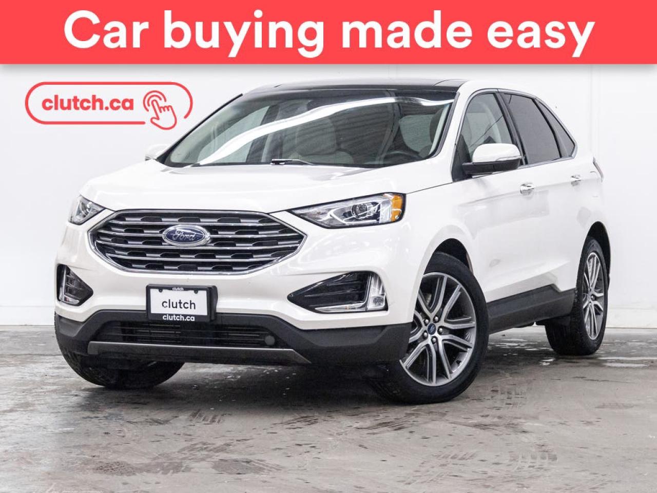 Used 2019 Ford Edge Titanium AWD w/ Apple CarPlay & Android Auto, Panoramic Moonroof, Nav for sale in Toronto, ON