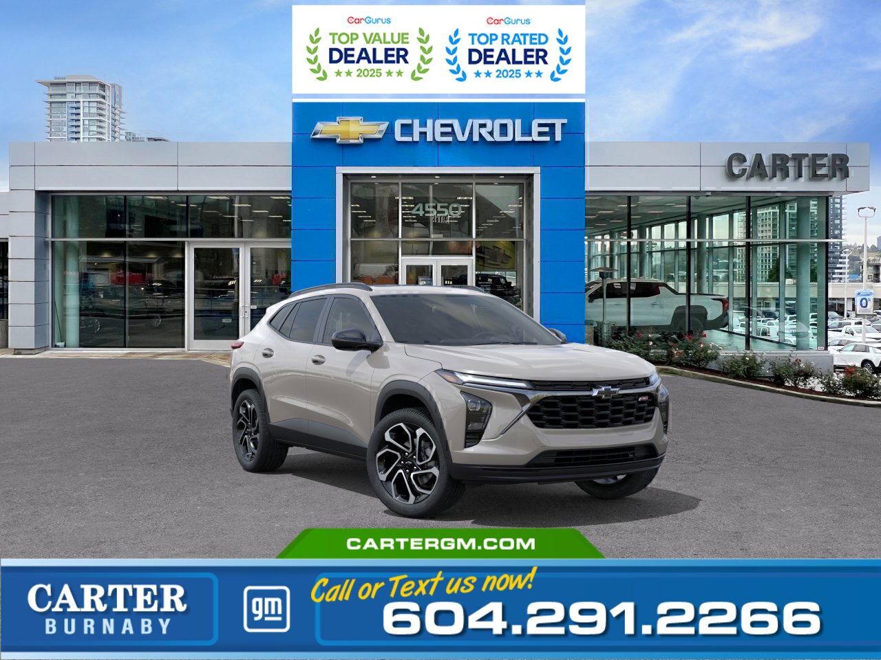 New 2026 Chevrolet Trax 2RS FWD | SUNROOF/POWER SEAT/HD REAR CAMERA for sale in Burnaby, BC