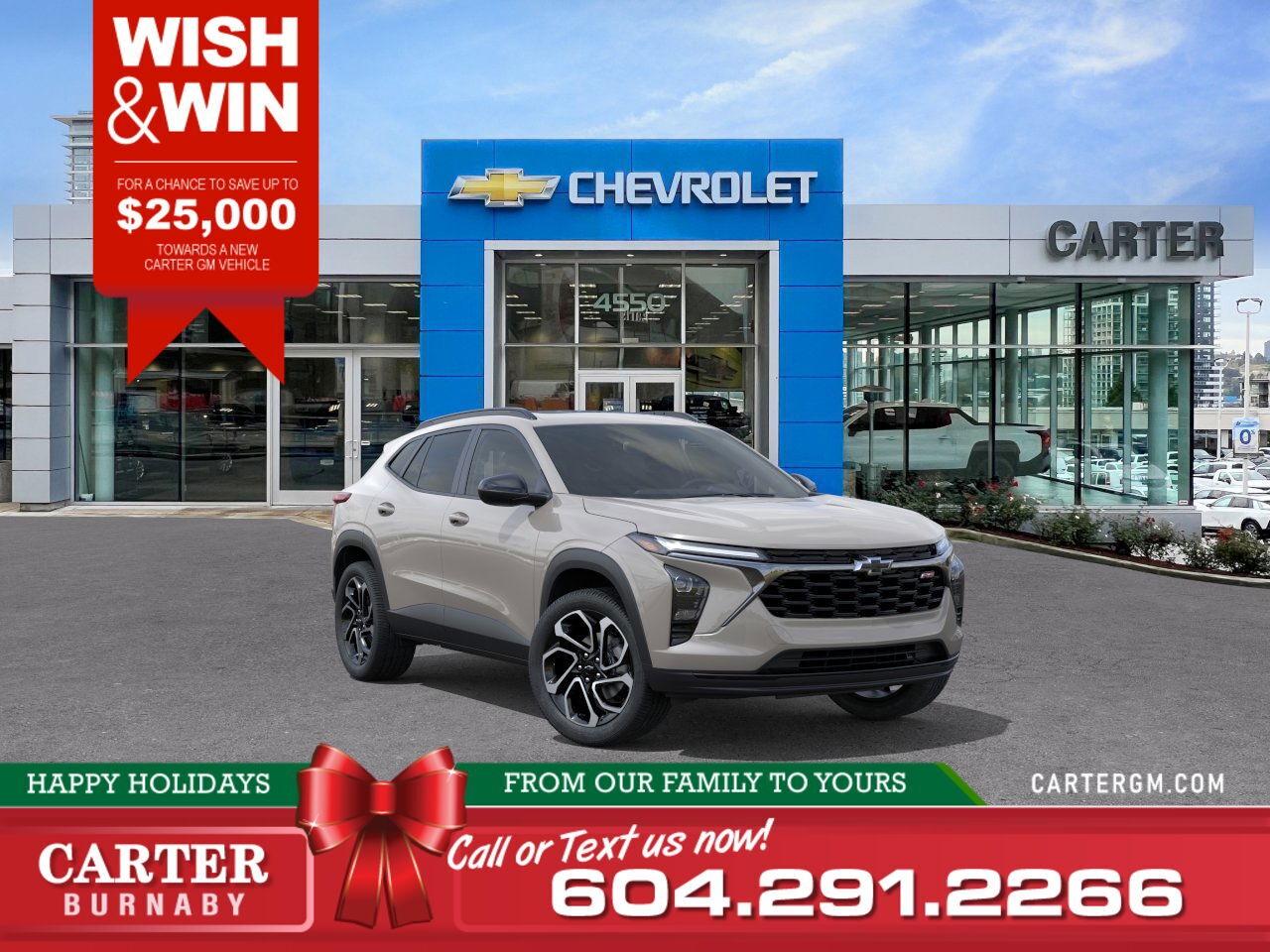 New 2026 Chevrolet Trax 2RS FWD | WISH & WIN - SAVE UP TO $25,000! for sale in Burnaby, BC