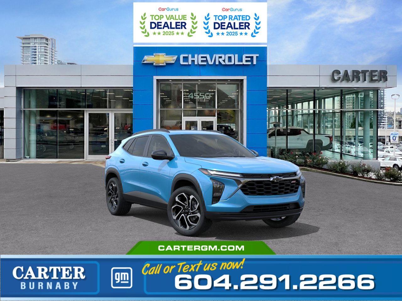 New 2026 Chevrolet Trax 2RS FWD | SUNROOF/POWER SEAT/HD REAR CAMERA for sale in Burnaby, BC