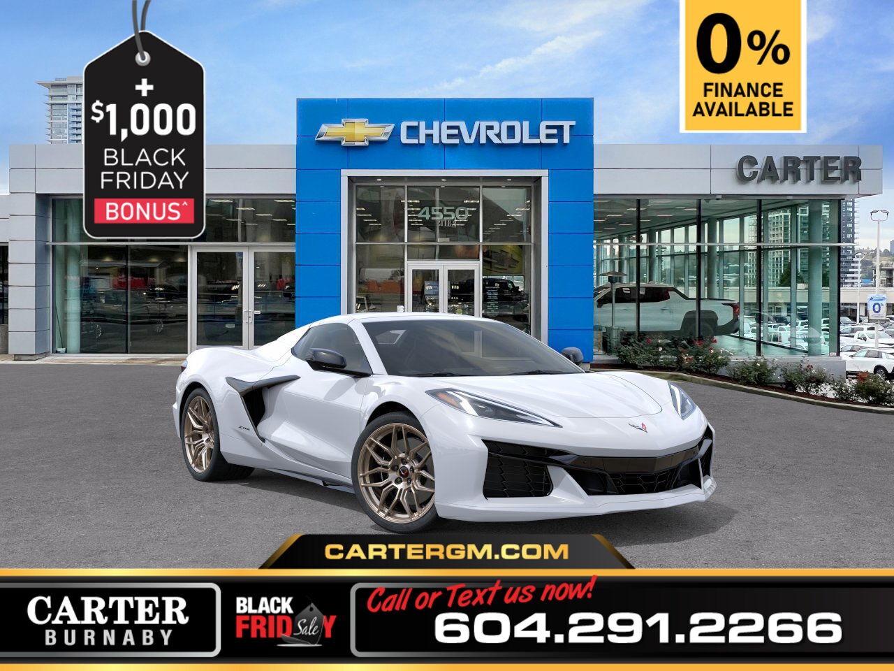 New 2025 Chevrolet Corvette 2LZ RWD | 5.5L ENGINE/14-SPEAKER AUDIO/12