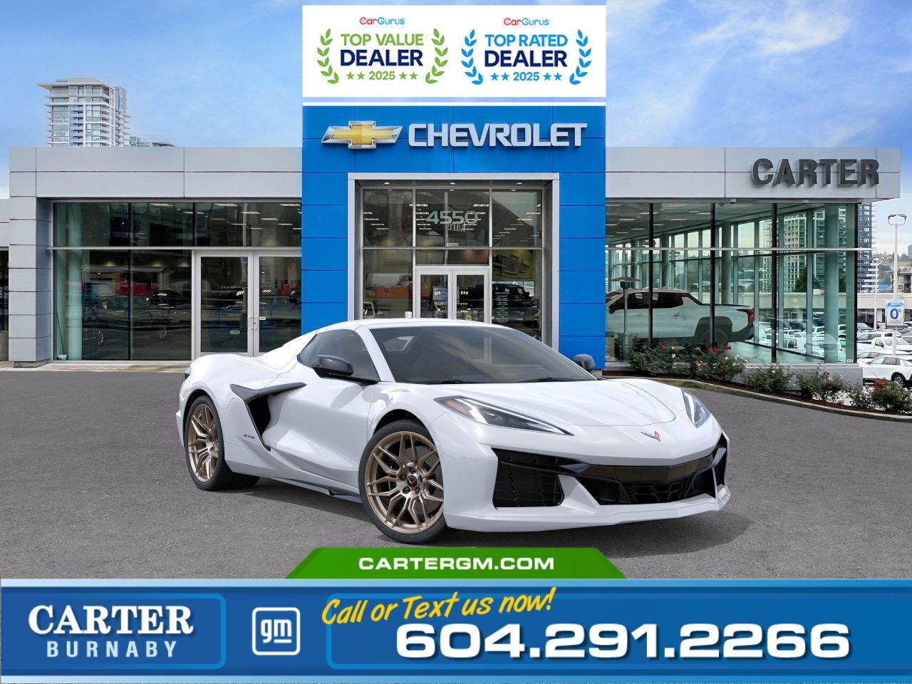 New 2025 Chevrolet Corvette 2LZ RWD | 5.5L ENGINE/14-SPEAKER AUDIO/12