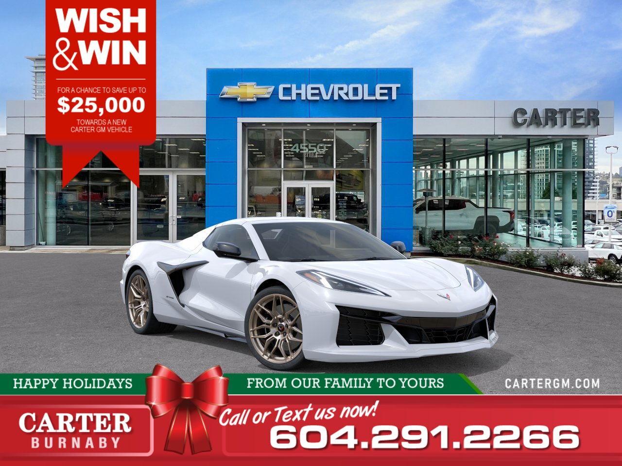 New 2025 Chevrolet Corvette 2LZ RWD | WISH & WIN - SAVE UP TO $25,000! for sale in Burnaby, BC