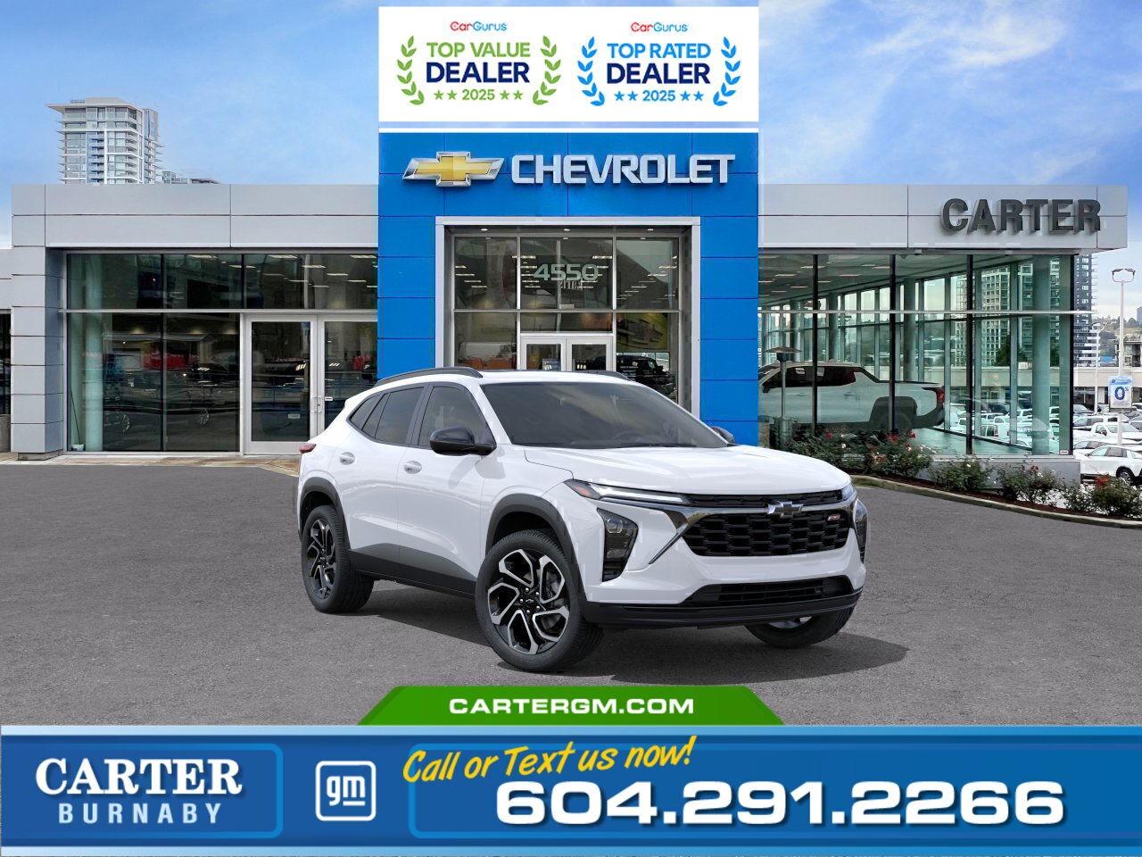 New 2026 Chevrolet Trax 2RS FWD | SUNROOF/POWER SEAT/HD REAR CAMERA for sale in Burnaby, BC