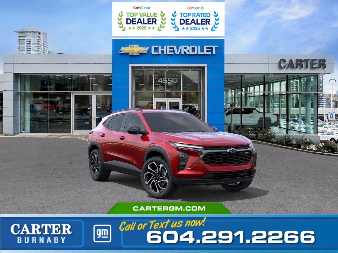 New 2026 Chevrolet Trax 2RS FWD | SUNROOF/POWER SEAT/HD REAR CAMERA for sale in Burnaby, BC