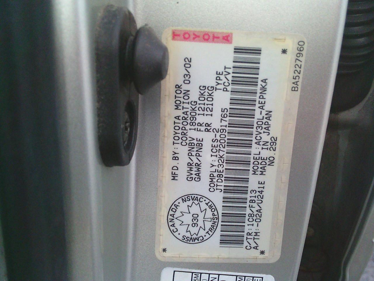 2002 Toyota Camry 4DR SDN LE AUTO - Photo #22