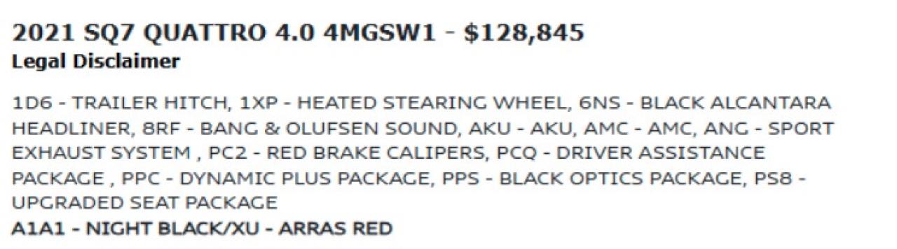 2021 Audi SQ7 DYNAMIC PLUS & DRIVER ASSIST PKG | 7 PASS | B&O Photo