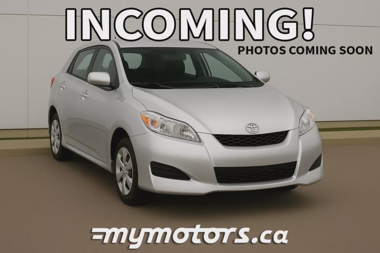 ** INCOMING ** PHOTOS COMING SOON **  2012 Toyota Matrix  **     *** VEHICLE COMES CERTIFIED/DETAILED *** NO HIDDEN FEES *** FINANCING OPTIONS AVAILABLE - WE DEAL WITH ALL MAJOR BANKS JUST LIKE BIG BRAND DEALERS!! ***    HOURS: MONDAY - WEDNESDAY & FRIDAY 8:00AM-5:00PM - THURSDAY 8:00AM-7:00PM - SATURDAY 8:00AM-1:00PM  ADDRESS: 7 ROUSE STREET W, TILLSONBURG, N4G 5T5