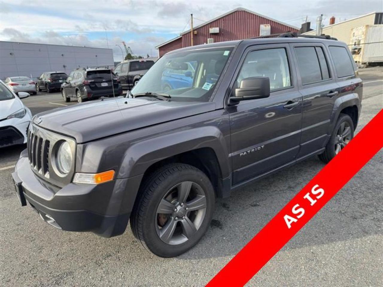 Recent Arrival! 2015 Jeep Patriot High Altitude AS IS 4WD, Dark Slate Grey Leather.Granite Crystal Metallic Clearcoat 2015 Jeep Patriot High Altitude AS IS 4WD 6-Speed Automatic 2.4L DOHC 16VSteele Mitsubishi has the largest and most diverse selection of preowned vehicles in HRM. Buy with confidence, knowing we use fair market pricing guaranteeing the absolute best value in all of our pre owned inventory!Steele Auto Group is one of the most diversified group of automobile dealerships in Canada, with 60 dealerships selling 29 brands and an employee base of well over 2300. Sales are up over last year and our plan going forward is to expand further into Atlantic Canada and the United States furthering our commitment to our Canadian customers as well as welcoming our new customers in the USA.