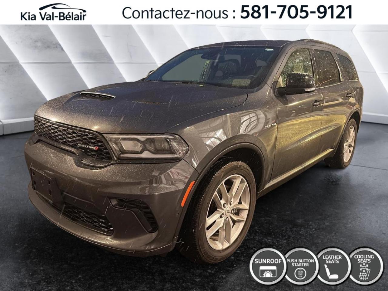Used 2025 Dodge Durango R/T *AWD *V8 *360HP *CUIR *TOIT *GPS *SIÈGES VENTILÉS for sale in Québec, QC
