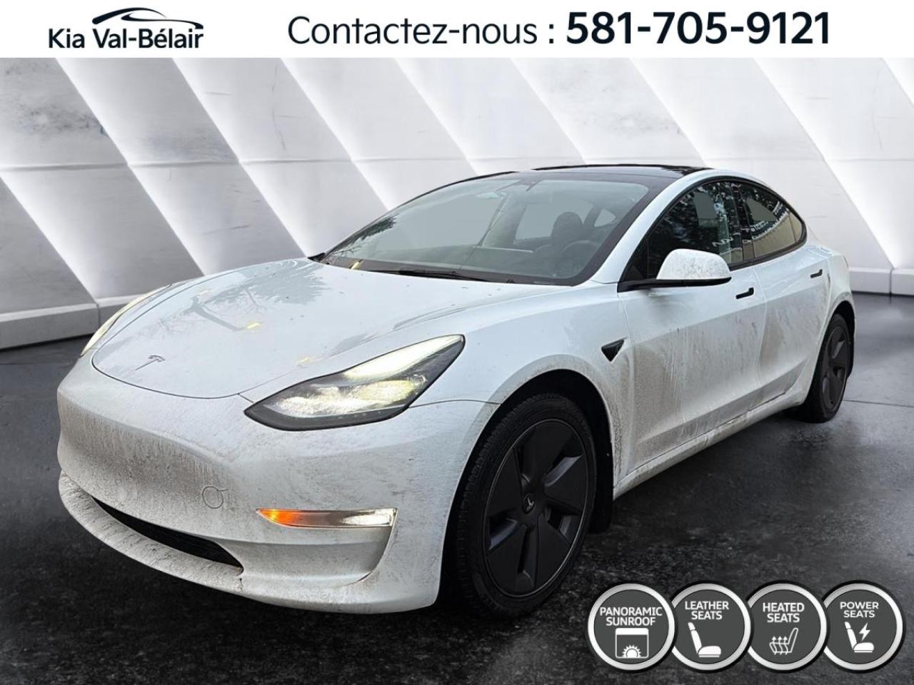 Used 2023 Tesla Model 3 LONG RANGE *AWD *425HP *CUIR *TOIT *GPS *SIÈGES/VOLANT CHAUFF for sale in Québec, QC