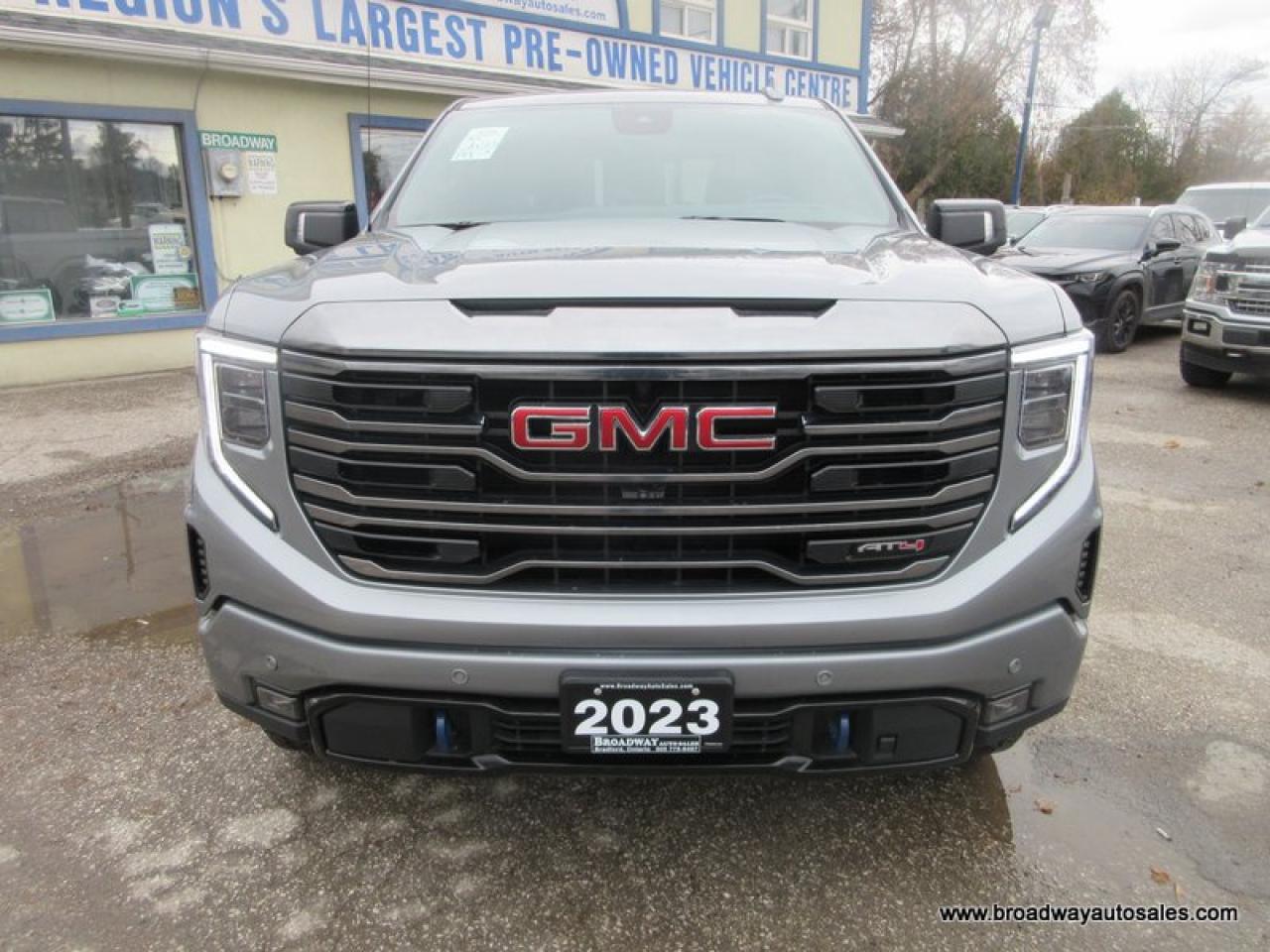 2023 GMC Sierra 1500 LOADED AT4-VERSION 5 PASSENGER 3.0L - DURAMAX.. 4X4.. CREW-CAB.. SHORTY.. LEATHER.. HEATED SEATS & WHEEL.. POWER SUNROOF.. BACK-UP CAMERA.. Photo3