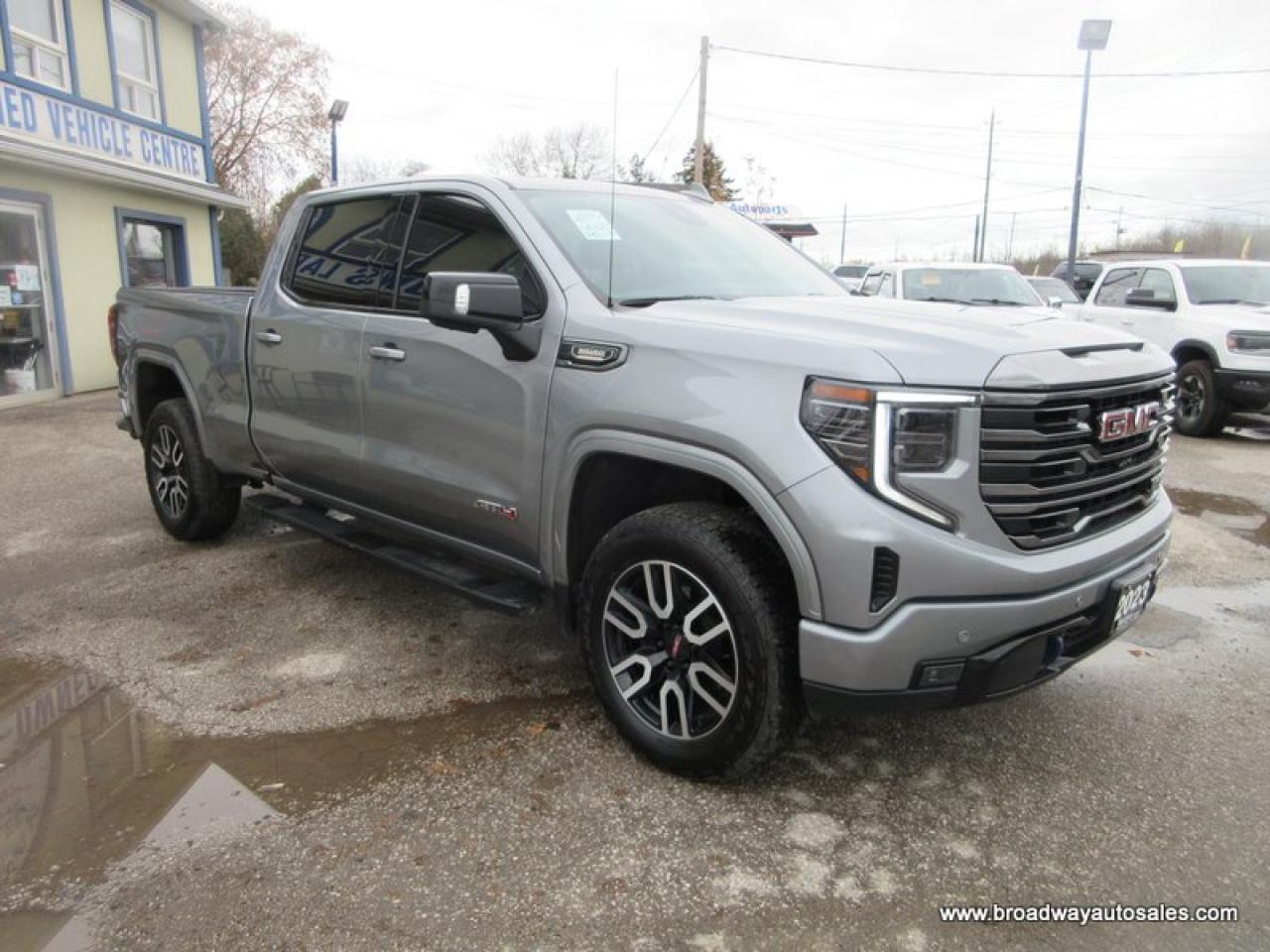 2023 GMC Sierra 1500 LOADED AT4-VERSION 5 PASSENGER 3.0L - DURAMAX.. 4X4.. CREW-CAB.. SHORTY.. LEATHER.. HEATED SEATS & WHEEL.. POWER SUNROOF.. BACK-UP CAMERA.. Photo4