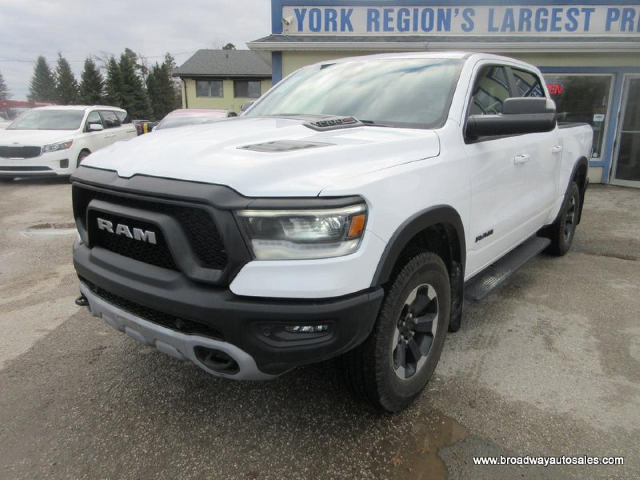Used 2020 RAM 1500 GREAT VALUE REBEL-PACKAGE 5 PASSENGER 3.0L - ECO-DIESEL.. 4X4.. CREW-CAB.. SHORTY.. NAVIGATION.. POWER SUNROOF & PEDALS.. HEATED SEATS & WHEEL.. for sale in Bradford, ON