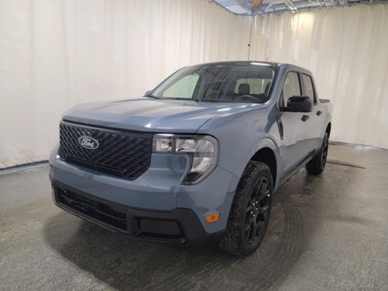 This 2026 Ford Maverick XLT stands out in Azure Grey Metallic, combining the versatility of a pickup with the efficiency and convenience of a compact truck. Equipped with the 2.0L EcoBoost® engine, this truck delivers 250 horsepower and 277 lb-ft of torque, paired with an 8-speed automatic transmission for smooth performance and an estimated 9.4L/100 km (30 miles per gallon) combined fuel economy.

Key Features:
Tire Inflator and Sealant Kit
FordPass Connectivity for remote vehicle control
Ford Co-Pilot360
Trailer Sway Control
Remote Keyless Entry
17 Carbonized Grey-Painted Aluminum Wheels
P225/65R17 A/S BSW Wheels
Lane Keeping Aid
Rear View Camera
Automatic LED High Beams
LED Headlamps
Manual Tailgate Lock
8 Center Stack Screen
Electronic Stability Control
Cruise Control
4K Tow Package
Black Appearance Package

The 2026 Maverick XLT  is engineered for Saskatchewans extreme weather and diverse driving conditions, offering a comfortable, tech-savvy, and fuel-efficient experience. With heated front seats, rear under-seat storage bins, and advanced driver-assist technologies, this truck delivers both practicality and peace of mind for everyday driving.

Bennett Dunlop Ford, proudly serving Regina for over 40 years, is conveniently located at 770 Broad Street. With over 3,500 Google reviews, our reputation reflects our commitment to providing a fast, easy, and enjoyable vehicle-buying experience. We eliminate the hassle with no admin or documentation fees, transparent upfront pricing lets you shop with total confidence. But were more than just a dealershipwere driven to make a difference by supporting local community initiatives and events that matter to you. Visit Bennett Dunlop Ford today and experience why were Reginas trusted choice for quality vehicles, exceptional service, and a genuine commitment to driving change in our community!