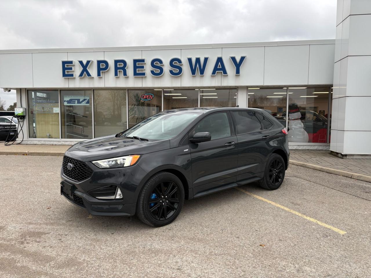 2021 Ford Edge ST-LINE, 2L ECOBOOST! AWD, PANO ROOF, HEATED WHEEL Photo0