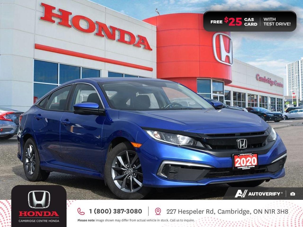 Used 2020 Honda Civic EX HEATED SEATS | REARVIEW CAMERA | APPLE CARPLAY™/ANDROID AUTO™ for sale in Cambridge, ON