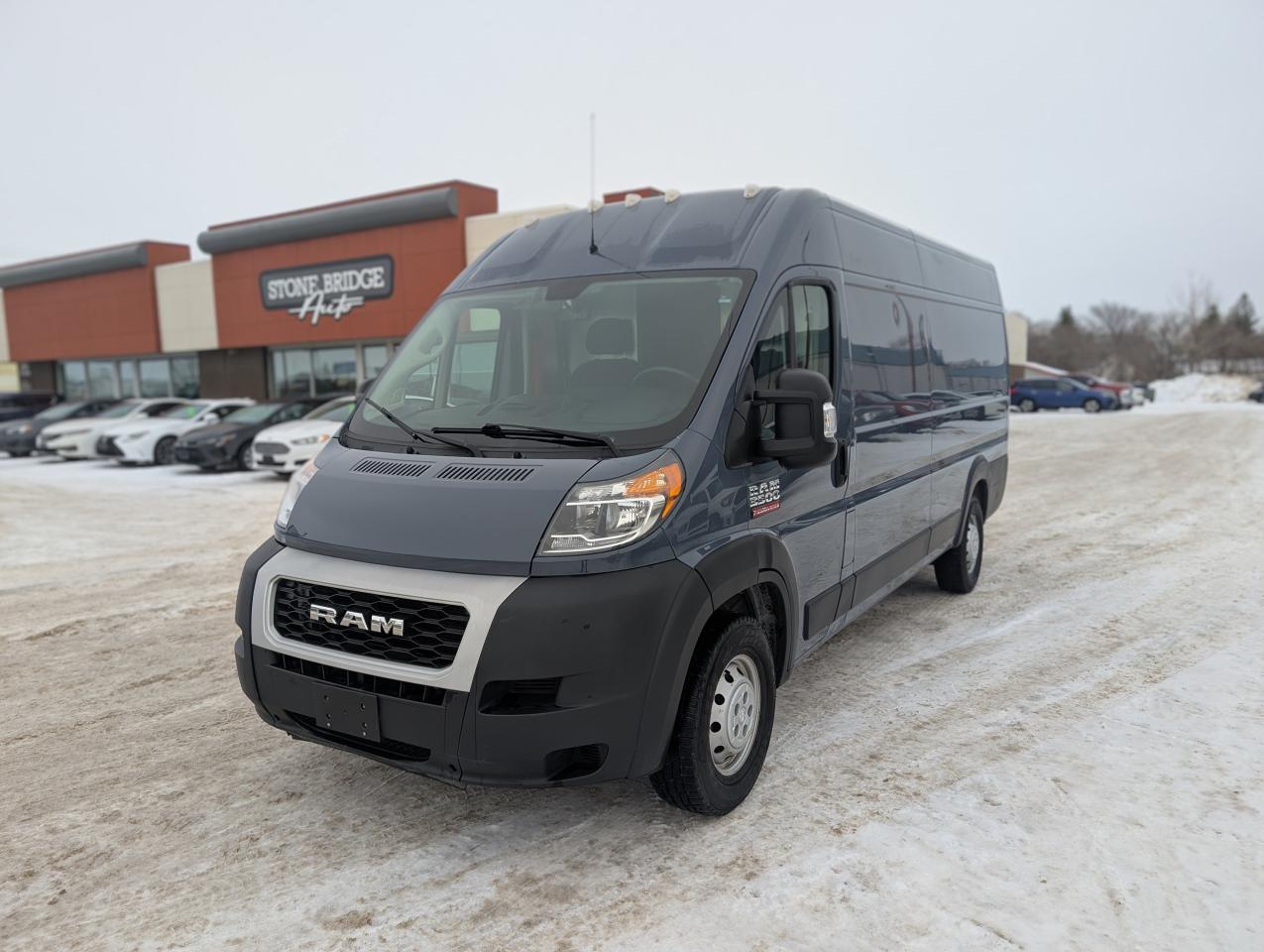 <p>Come finance this vehicle with us. Apply on our website stonebridgeauto.com&nbsp;</p><p>&nbsp;</p><p>2021 Ram Promaster 3500 High Roof with 126000km. 3.6L V6 FWD. Clean title and safetied.</p><p>&nbsp;</p><p>Back up camera</p><p>Folding rear shelving</p><p>Crosswind Assist</p><p>Bluetooth</p><p>A/C</p><p>&nbsp;</p><p>We take trades! Vehicle is for sale in Steinbach by STONE BRIDGE AUTO INC. Dealer #5000 we are a small business focused on customer satisfaction. Text or call before coming to view and ask for sales.</p>