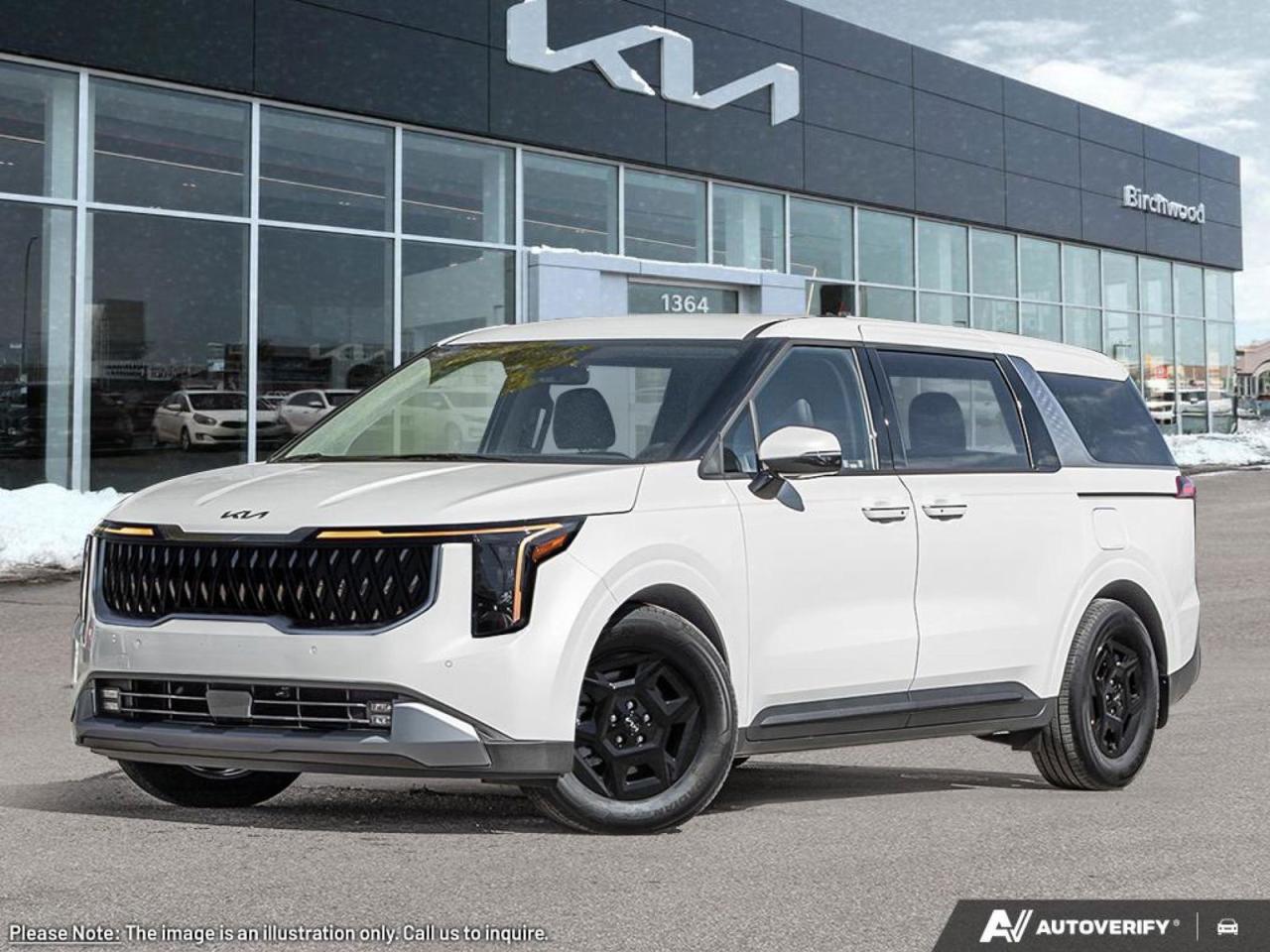 8- Passenger| Navigation| Smart Key| Push Button Start| Kia Connect| Android Auto| Apple CarPlay| Trailer Package| Heated Wired Windshield| Navigation Based Smart Cruise Control| Rearview Camera and More!
Its Time To Conquer Winter With Birchwood Kia Regent! Get Up To $3,000 Bonus Available Now On Select Carlines!

All Birchwood Kia Regent new vehicles come equipped with:

*Full Tank of Gas
*Premium DEFA Block Heater
*Kia Weathertech Genuine Floor Liners
*Kia Genuine Wheel Locks
*Kia Genuine Touch-Up Paint Pen

You may qualify for additional savings on your purchase! Ask us about our:
1% Loyalty Rate Reduction 
$500 Graduate Rebate Program
$500 Military Benefit
$750 Mobility Assistance Program
First Time Vehicle Buyer Program

Call us at 204-667-9993 to book your appointment and have this vehicle ready for a test drive when you arrive. 
              
Only at Birchwood Kia Regent: The price you see is the price you pay with no hidden fees or charges.

Dealer permit #4176.
Dealer permit #4176