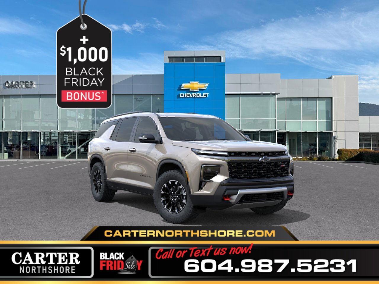 New 2026 Chevrolet Traverse Z71 AWD | Alum Blk Wheels/Adpt Cruise/Pwr Liftgate for sale in North Vancouver, BC