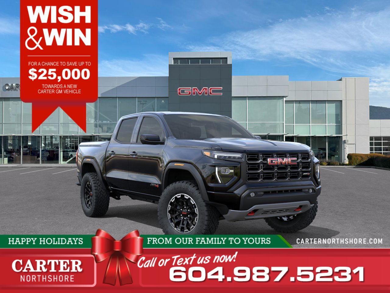 New 2026 GMC Canyon AT4 4WD | Alum Wheels/Vented Seats/Lift Sus for sale in North Vancouver, BC