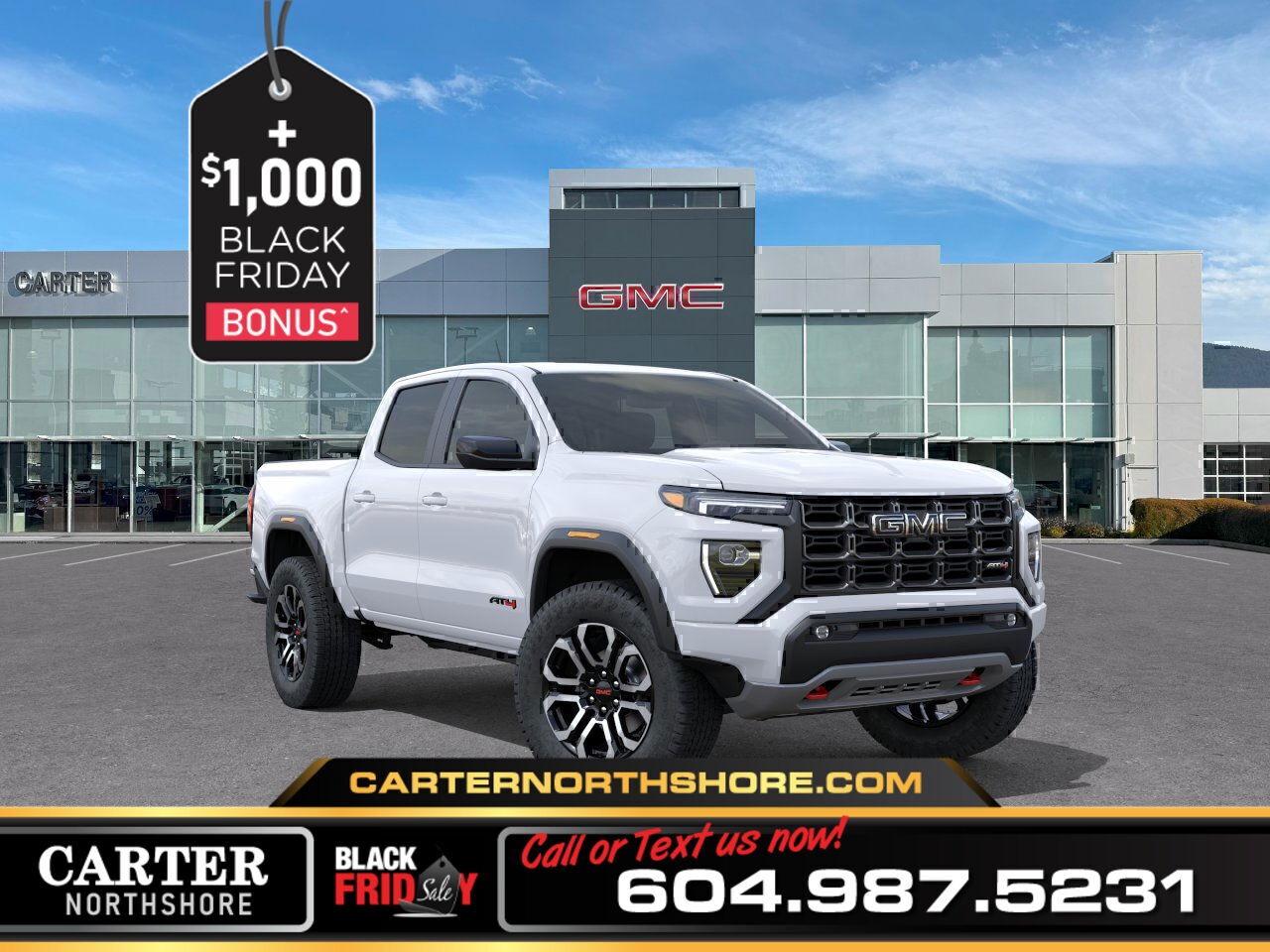 New 2026 GMC Canyon AT4 4WD | Alum Wheels/Vented Seats/Lift Sus for sale in North Vancouver, BC