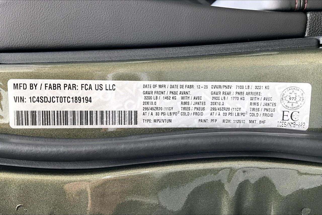 2026 Dodge Durango GT PREMIUM | HEMI | Redline | TowNGo | SRT SEATS Photo