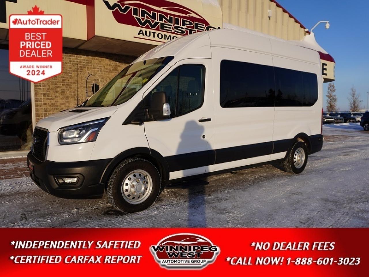 Used 2023 Ford Transit Passenger Wagon T-350 148 AWD 12-PASSENGER TRANSIT VAN W/LOW KMS! for sale in Headingley, MB
