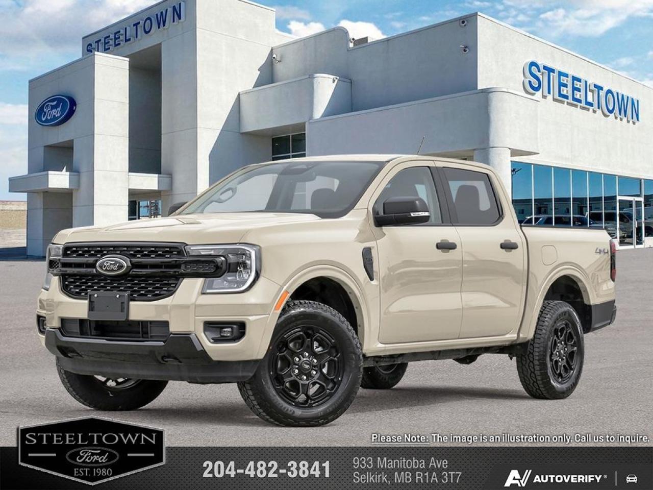 New 2025 Ford Ranger XLT  - Navigation -  Remote Start for sale in Selkirk, MB