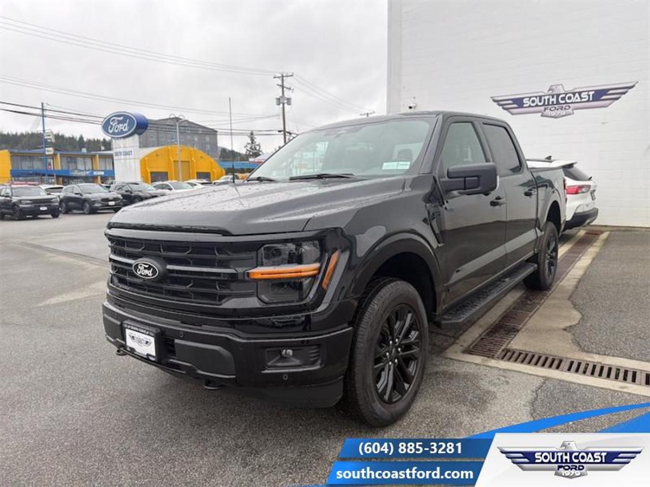 <b>Premium Audio, Wireless Charging, FX4 Off-Road Package, 20 Aluminum Wheels, Tow Package!</b><br> <br> The 2026 Ford F-150 offers remarkable versatility and resiliency to support both demanding work and weekend adventures. <br> <br>The 2026 Ford F-150 combines proven leadership in toughness with smart innovation to deliver a truck built for real-world demands. Inside, the cabin features refined materials, intuitive tech and comfortable seating to support both driver and passengers on every journey. With its strong presence, flexible design and Fords legacy of dependability, the F-150 is ready for whatever work or play you throw its way.<br> <br>This Agate Black Crew Cab 4X4 pickup has a 10 Speed Automatic transmission and is powered by a 430HP 3.5L V6 Cylinder Engine. <br> <br> Our F-150s trim level is XLT. This vehicle has been upgraded with the following features: Premium Audio, Wireless Charging, FX4 Off-Road Package, 20 Aluminum Wheels, Tow Package, Tailgate Step, Power Sliding Rear Window.<br><br> View the original window sticker for this vehicle with this url <b><a href=http://www.windowsticker.forddirect.com/windowsticker.pdf?vin=1FTFW3LD2TFA12175 target=_blank>http://www.windowsticker.forddirect.com/windowsticker.pdf?vin=1FTFW3LD2TFA12175</a></b>.<br> <br>To apply right now for financing use this link: <a href=https://www.southcoastford.com/financing/ target=_blank>https://www.southcoastford.com/financing/</a><br><br> <br/> Total  rebate of $7500 is reflected in the price.  <br> Buy this vehicle now for the lowest bi-weekly payment of <b>$680.96</b> with $0 down for 84 months @ 7.99% APR O.A.C. ( taxes included, $695 Administration Fee included    / Total Obligation of $111567  ).  Incentives expire 2026-04-30.  See dealer for details. <br> <br>Call South Coast Ford Sales or come visit us in person. Were convenient to Sechelt, BC and located at 5606 Wharf Avenue. and look forward to helping you with your automotive needs. <br><br> Come by and check out our fleet of 20+ used cars and trucks and 90+ new cars and trucks for sale in Sechelt.  o~o