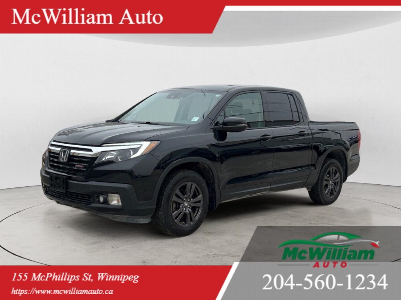 Used 2019 Honda Ridgeline Sport Crew Cab | LKAS, BSM & ACC | HTD Seats | Sun roof | for sale in Winnipeg, MB