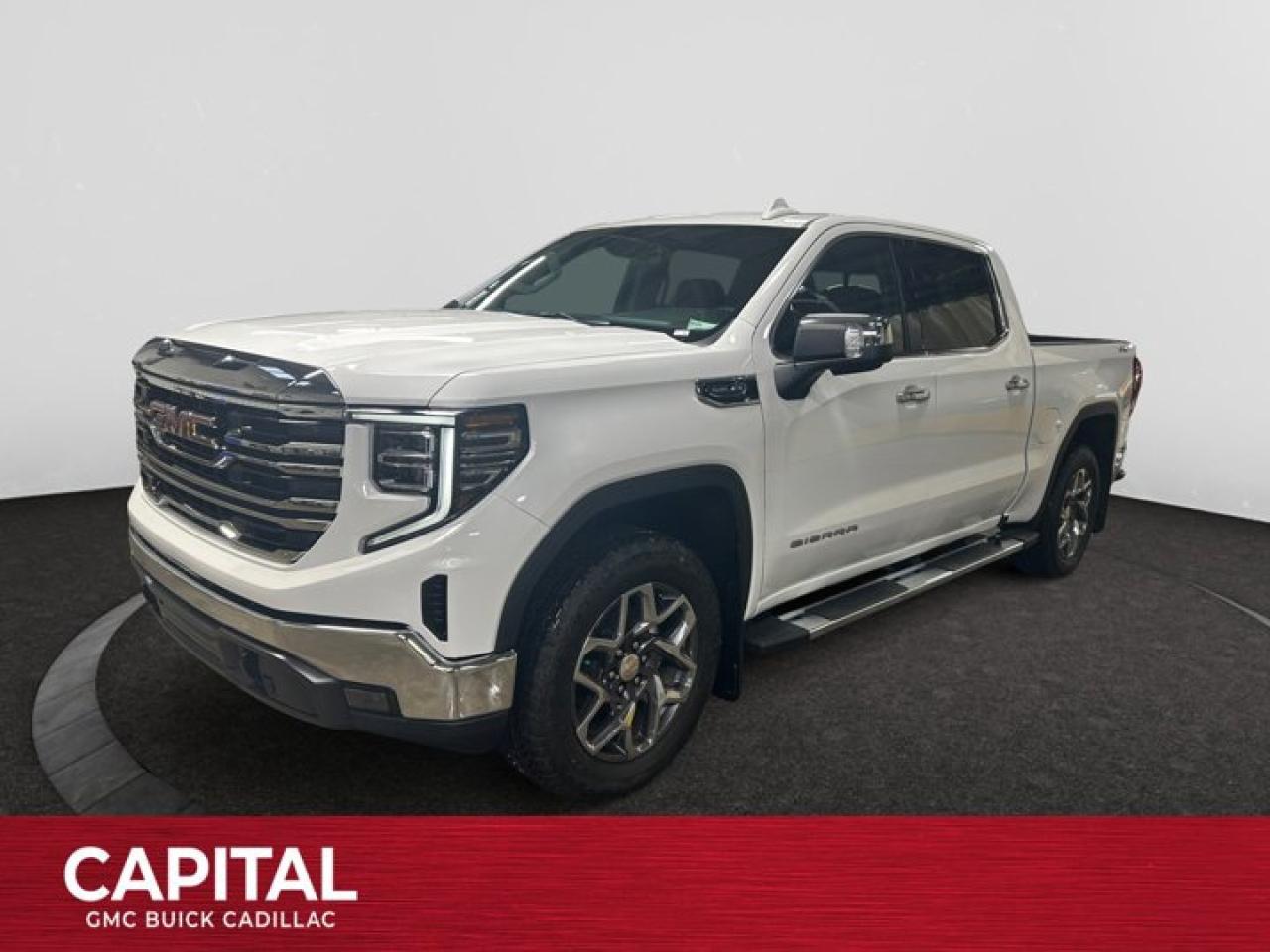 This 2026 GMC Sierra 1500 in Summit White is equipped with 4WD and Gas V8 5.3L/325 engine.The Next Generation Sierra redefines what it means to drive a pickup. The redesigned for 2019 Sierra 1500 boasts all-new proportions with a larger cargo box and cabin. It also shaves weight over the 2018 model through the use of a lighter boxed steel frame and extensive use of aluminum in the hood, tailgate, and doors.To help improve the hitching and towing experience, the available ProGrade Trailering System combines intelligent technologies to offer an in-vehicle Trailering App, a companion to trailering features in the myGMC app and multiple high-definition camera views.GMC has altered the pickup landscape with groundbreaking innovation that includes features such as available Rear Camera Mirror and available Multicolour Heads-Up Display that puts key vehicle information low on the windshield. Innovative safety features such as HD Surround Vision and Lane Change Alert with Side Blind Zone alert will also help you feel confident and in control in the Next Generation Seirra.Key features of the Sierra SLE and SLT include: Available GMC MultiPro Tailgate, Available Premium heated leather-appointed driver and front passenger seating, High -intensity LED headlamps, and Available ProGrade Trailering System.Check out this vehicles pictures, features, options and specs, and let us know if you have any questions. Helping find the perfect vehicle FOR YOU is our only priority.P.S...Sometimes texting is easier. Text (or call) 306-801-9090 for fast answers at your fingertips!Dealer License #914248Disclaimer: All prices are plus taxes & fees. See dealer for Details. Dealer Permit # 914248 See dealer for Details.