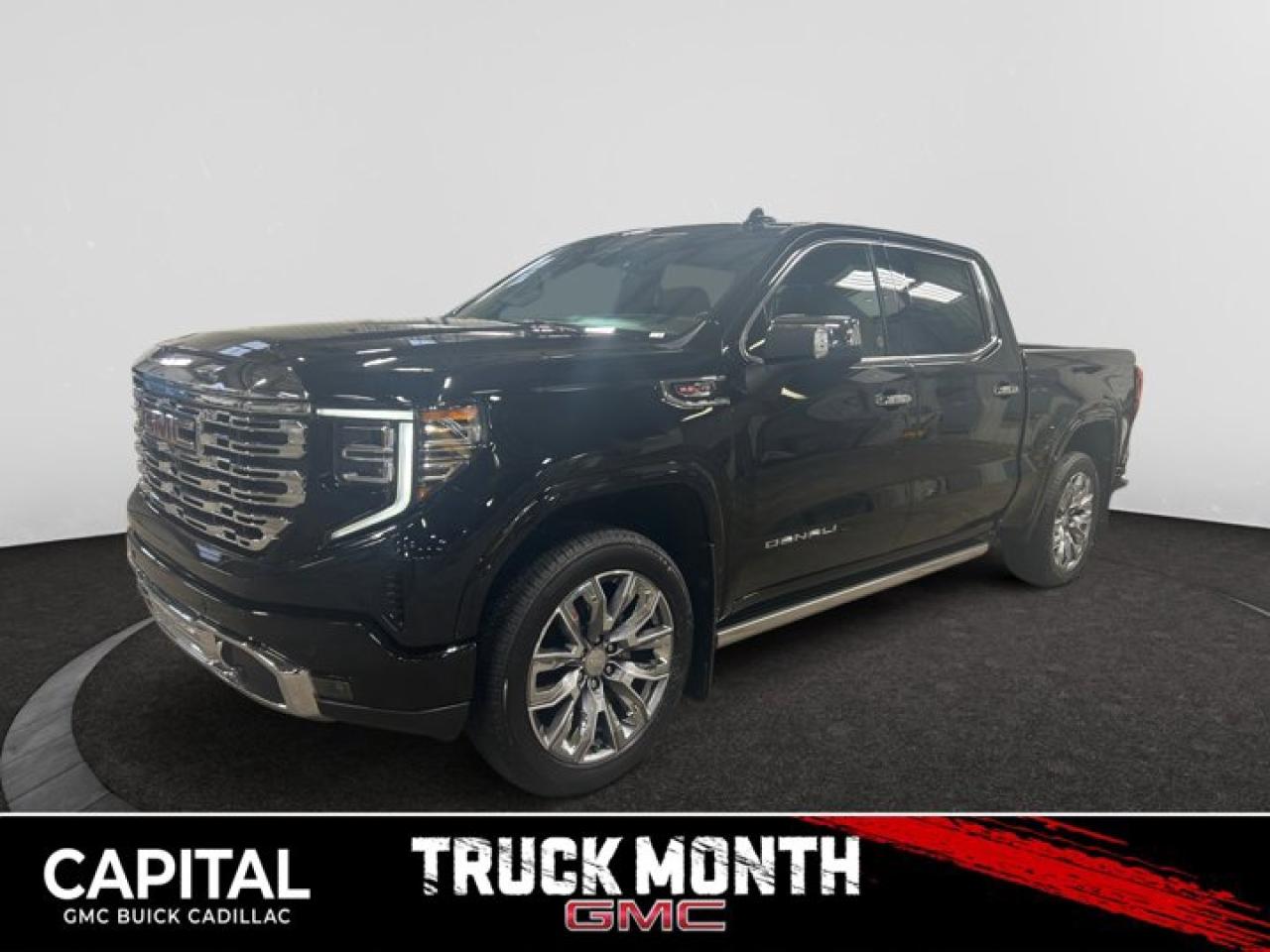 This 2026 GMC Sierra 1500 in Onyx Black is equipped with 4WD and Gas V8 6.2L/376 engine.The Next Generation Sierra redefines what it means to drive a pickup. The redesigned for 2019 Sierra 1500 boasts all-new proportions with a larger cargo box and cabin. It also shaves weight over the 2018 model through the use of a lighter boxed steel frame and extensive use of aluminum in the hood, tailgate, and doors.To help improve the hitching and towing experience, the available ProGrade Trailering System combines intelligent technologies to offer an in-vehicle Trailering App, a companion to trailering features in the myGMC app and multiple high-definition camera views.GMC has altered the pickup landscape with groundbreaking innovation that includes features such as available Rear Camera Mirror and available Multicolour Heads-Up Display that puts key vehicle information low on the windshield. Innovative safety features such as HD Surround Vision and Lane Change Alert with Side Blind Zone alert will also help you feel confident and in control in the Next Generation Seirra.Key features of the Sierra Denali include: Taller stance and more dominant presence, GMC MultiPro Tailgate, Adaptive Rice Control, Authentic perforated Forge leather-appointed seating and open-pore ash wood trim, Available Head-Up Display and HD Rear Camera Mirror, and Available 420 hp 6.2L V8 with 10-speed automatic transmission.Check out this vehicles pictures, features, options and specs, and let us know if you have any questions. Helping find the perfect vehicle FOR YOU is our only priority.P.S...Sometimes texting is easier. Text (or call) 306-801-9090 for fast answers at your fingertips!Dealer License #914248Disclaimer: All prices are plus taxes & fees. See dealer for Details. Dealer Permit # 914248 See dealer for Details.