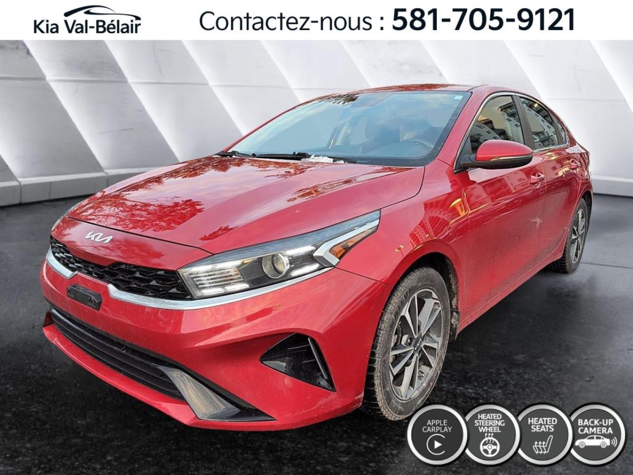 Used 2022 Kia Forte EX *CAMÉRA *CARPLAY *SIÈGES/VOLANT CHAUFF *ANGLES MORTS for sale in Québec, QC