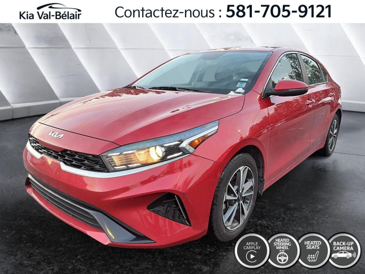 Used 2022 Kia Forte EX *CAMÉRA *CARPLAY *SIÈGES/VOLANT CHAUFF *ANGLES MORTS for sale in Québec, QC